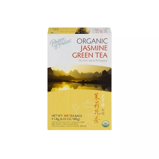 - Organic Jasmine Green Tea - 100 Tea Bags