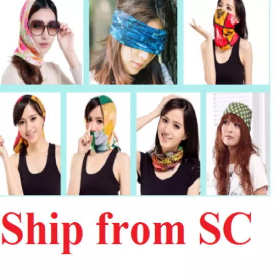 wholesale rreusable 50 Face Mask Sun Shield Gaiter Balaclava Bandana Headband 