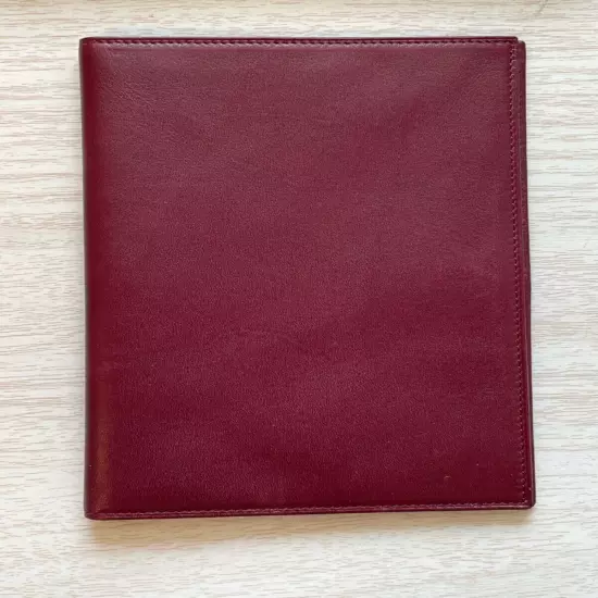 Tiffany & Co France Passport Holder Burgundy Leather Brand New w/ Box and Tissue