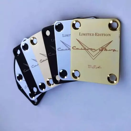 Limited Edition Guitar Neck Plate for Telecaster and Stratocaster Guitar Chrome