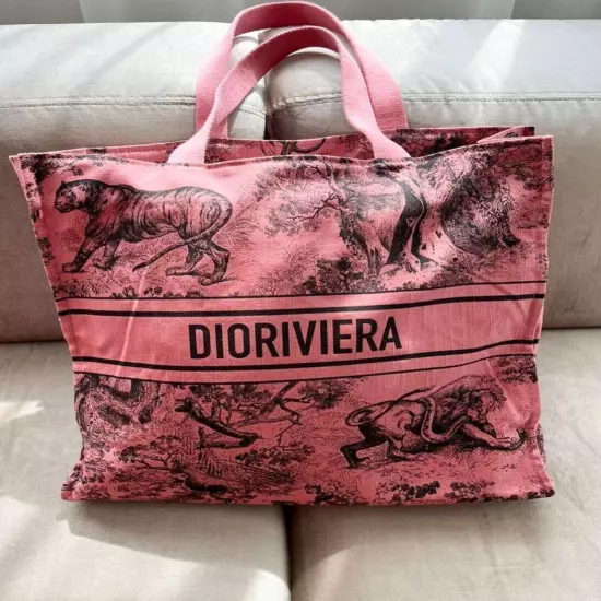 Christian Dior Wardujuy Tote Bag - Red/Black Novelty - VIP Japan Limited Edition