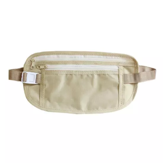 Invisible Travel Waist Packs Pouch for Passport Hidden Security Money Belt Bag