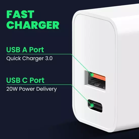 For iPhone 14 13 12 11 20W Fast Charger Block USB Type C Wall Power Adapter Lot