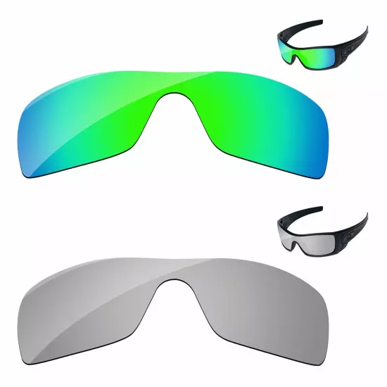 Lensology Polarized Replacement Lenses For-Oakley Batwolf OO9101 Multi-Options