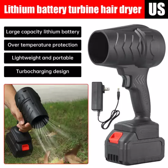 Jet Dry Mini Blower 16500RPM Air Blower Super Fan Turbo Battery Powered Portable