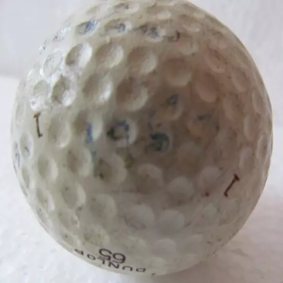 HARRY BRADSHAW AUTOGRAPHED DUNLOP 65 GOLF BALL DATED 1957