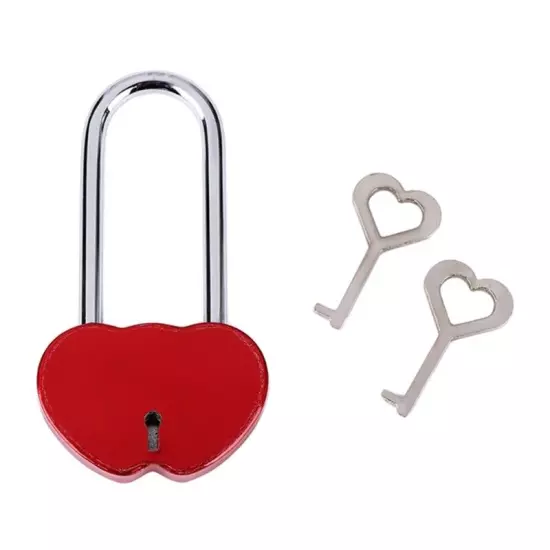 Love Shape Antique Padlock with for Key Notebook Stationery Accessories Pad