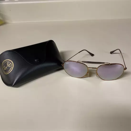 RAY-BAN RB 3540 198/7X COPPER MIRRORED AUTHENTIC SUNGLASSES RB3540 56-18