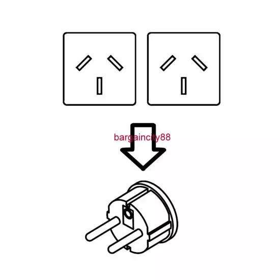 Travel Adapter Australia AU To Asia Bali Tahiti Noumea Middle East Europe Plug