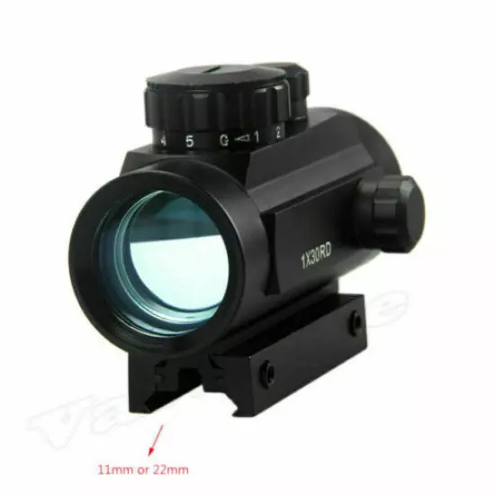 Red/Green Dot Scope Sight Tactical Holographic Telescope Reflex 11mm/20mm Rail