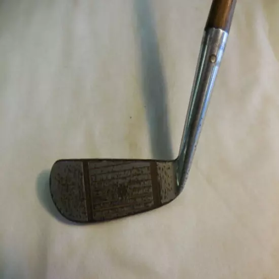  Vintage Wright & Ditson Kro Flite Hickory Wood Shaft Golf Club-RH PUTTER-34.5" 