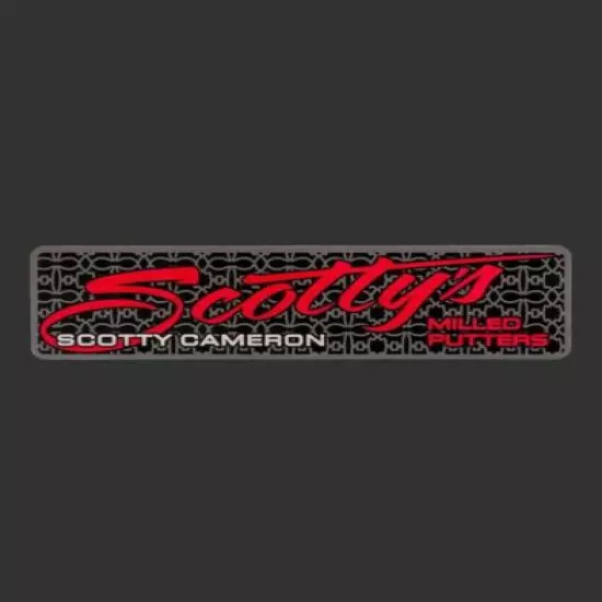 2021 Scotty Cameron Putters Script Sticker Rectangle Shaft Band Decal Large Red