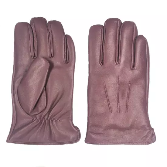 Womens Genuine Nappa Sheepskin Leather Lined Gloves 