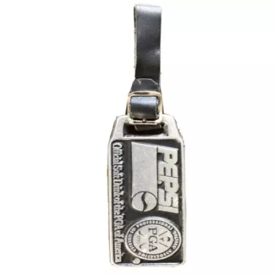 RARE “Pepsi Official Soft Drink Sponsor of the PGA” Metal Golf Bag Tag - 1993