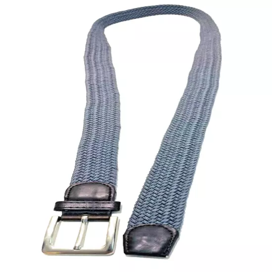 Perry Ellis Portfolio Belt Braided Men's Size gray stretch 2xl/xl