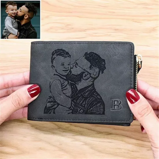 Personalised Custom Photo / Text Wallet | Customised Gifts For Him