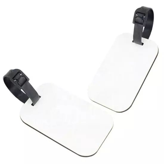 30PCS Sublimation Blank Luggage Tags White Blank Travel Bag Baggage Tags2132