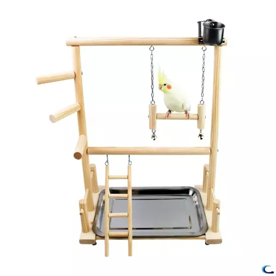 Bird Life Activity Center, Pet Stand Platform Parrot Toys for Small Birds, Bi...