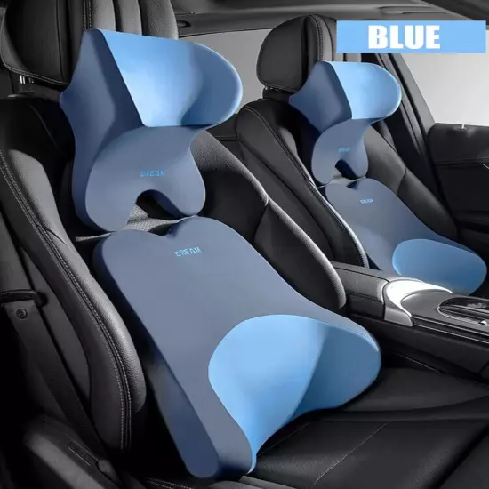 Car Lumbar Support Headrest Neck Pillow Universal Neck Cushion Auto Seat Pillow