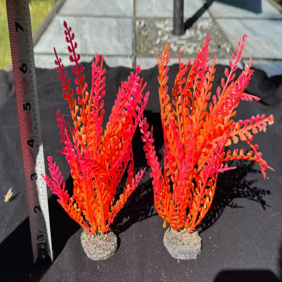 Beautiful GloFish Plants Fiery Red Stunning Fake Plants