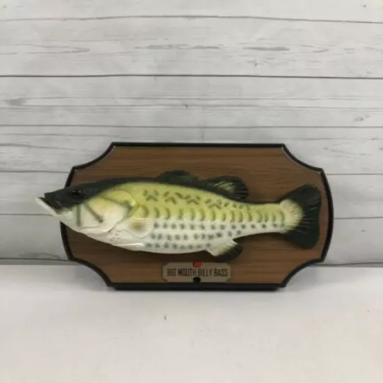 1999 Big Mouth Billy Bass Singing Fish 2 Songs Take Me to the River & Dont Worry