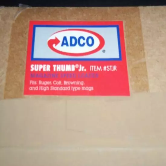 Full Box 24 ADCO #STJR Black Super Thumb Speed Loader Ruger,Colt,Browning,H.S. 