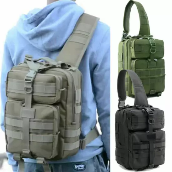 Tactical Chest Bag Backpack Military Sling Shoulder Fanny Pack Cross Body Pouch