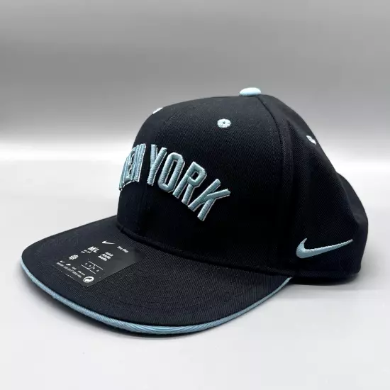 Nike Jordan New York Yankees Pro Cap Rare Black Blue Snapback Hat Jeter M/L