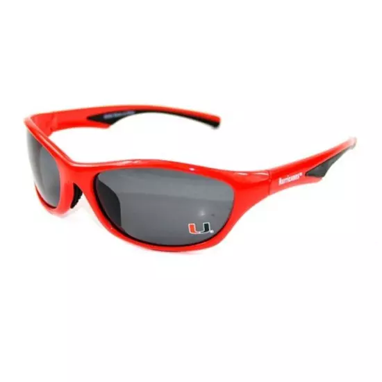  NCAA Miami Hurricanes Sunglasses Two Tone UM Team Logo New