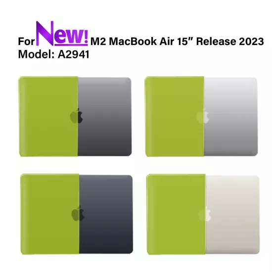 IBENZER 2024 2023 MacBook Air 15 inch case M3 A3114 M2 A2941 HardShell Case