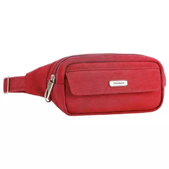 Travelon Essentials 5-Point Anti-Theft Belt Bag / Waist Pack - Poppy