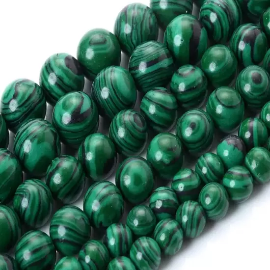 Green Malachite Stone Beaded Phone Wrist Strap, Camera Strap, Gift Idea