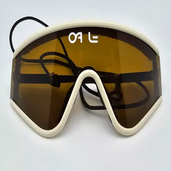 Oakley 03-007 Factory Pilot Eyeshade Gen 1 White Frame Bronze Lens Sunglasses