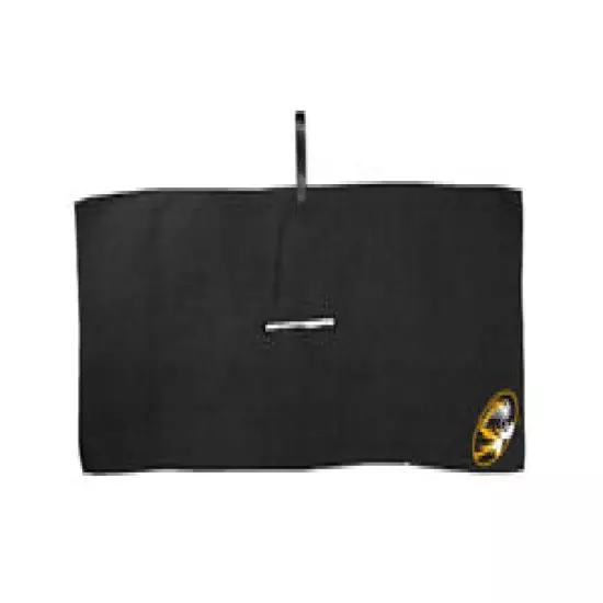 New Team Golf Missouri Tigers 16" x 40" Black Microfiber Golf Towel