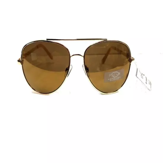 NWT Oscar De La Renta Mens Sunglasses 3041 Gold/Gold Mirror $40