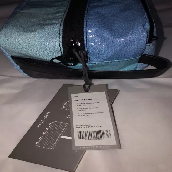 Rareform Munich Dopp Kit Toiletry Bag Blues new