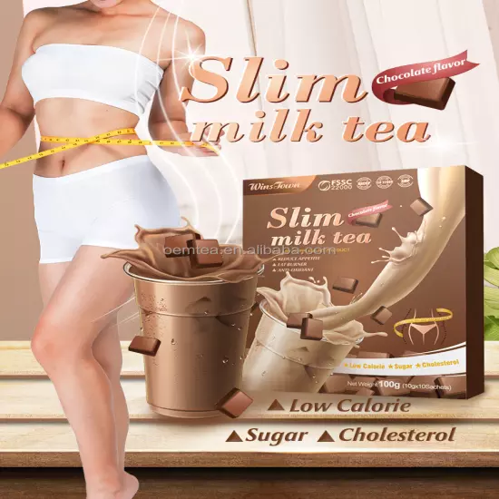 100gSlim Milk Tea Original Tea Belly Fat Burning Delicious Weight Loss Detox Tea