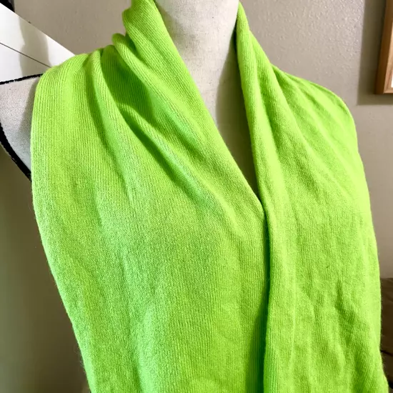 NVIDIA Neon Green Double Layer Knit Scarf 64"x 8" GPU Gamer AI E-sports