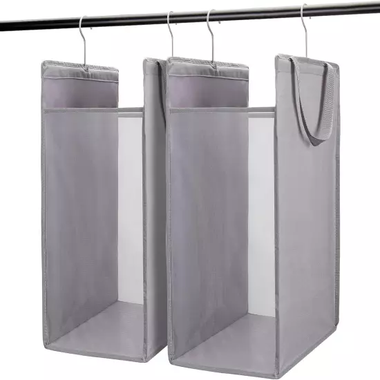 Hanging Laundry Hamper, Hanging Laundry Basket, Slim Laundry Hamper Bag with Han