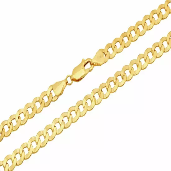 BRAND NEW 10k Yellow Gold 2mm-7.5mm Cuban Curb Link Chain Necklace16"-30" Hollow