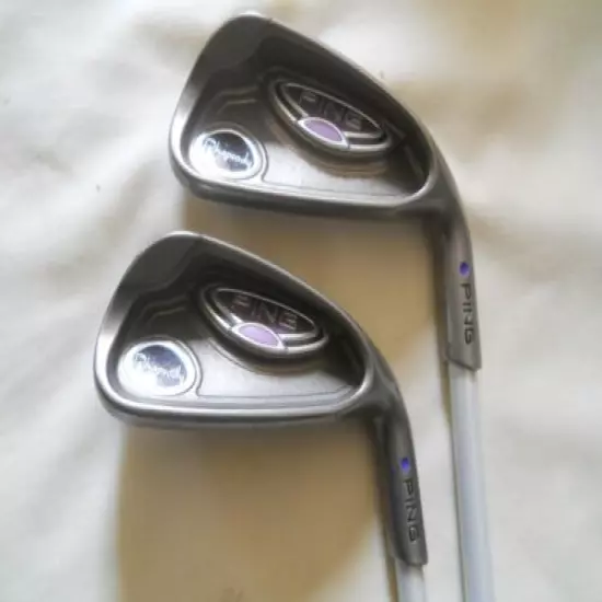 Ping Rhapsody Ultra Light Ladies 6 and 8 Irons Blue Dot ULT 129 