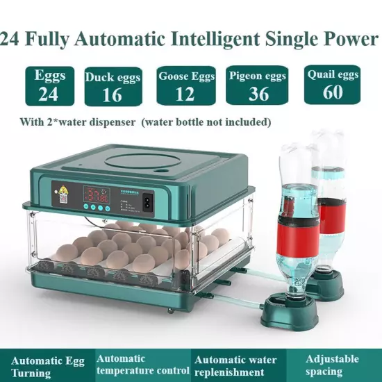 Egg Incubator for Hatching Egg Full Automatic Turning Duck Chicken Quail Egg NEW