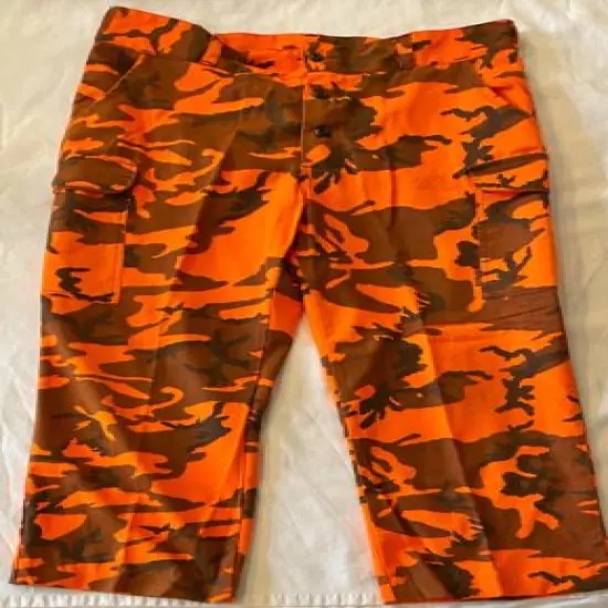 THE CAMO CLAN Blaze Orange (4) piece set Jacket Pants Hat Gloves XL