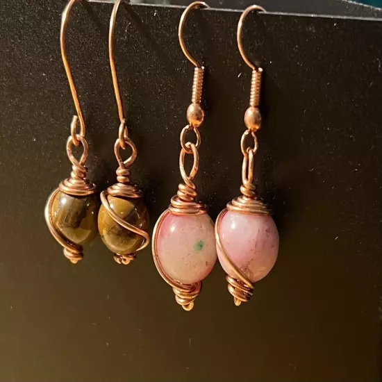 Gemstone Drop Earrings for Women