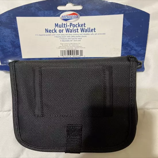 American Tourister Travel Neck Waist Black Wallet 