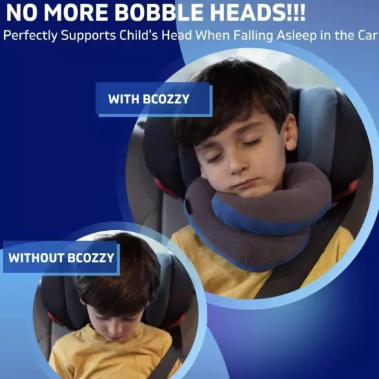 BCOZZY Young Kids Travel Pillow for Car Airplane Soft Kids NEW SMALL