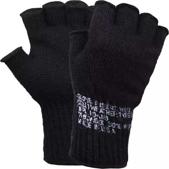 Fingerless Wool Gloves Genuine GI Tactical Military Army Glove Liners USA Made