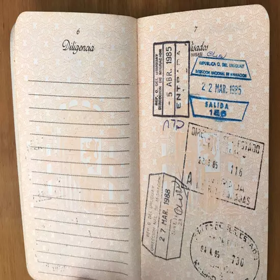 Spain Passport Canceled Issued in Uruguay