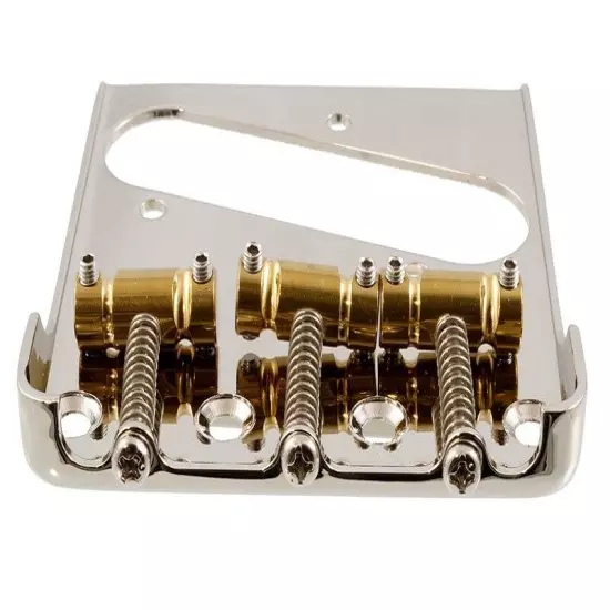 NEW Bridge For Telecaster With Gotoh BS-TC1 Saddles - NICKEL