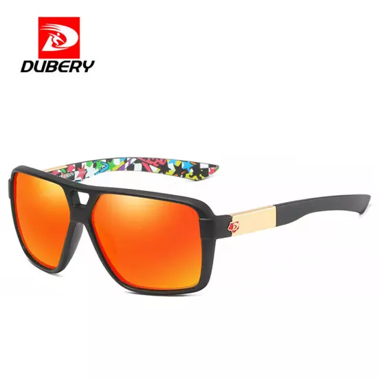 DUBERY Pilot Polarized Sunglasses Men Driving Fishing Sun Glasses Women Mirror